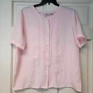 Vintage romantic pink blouse